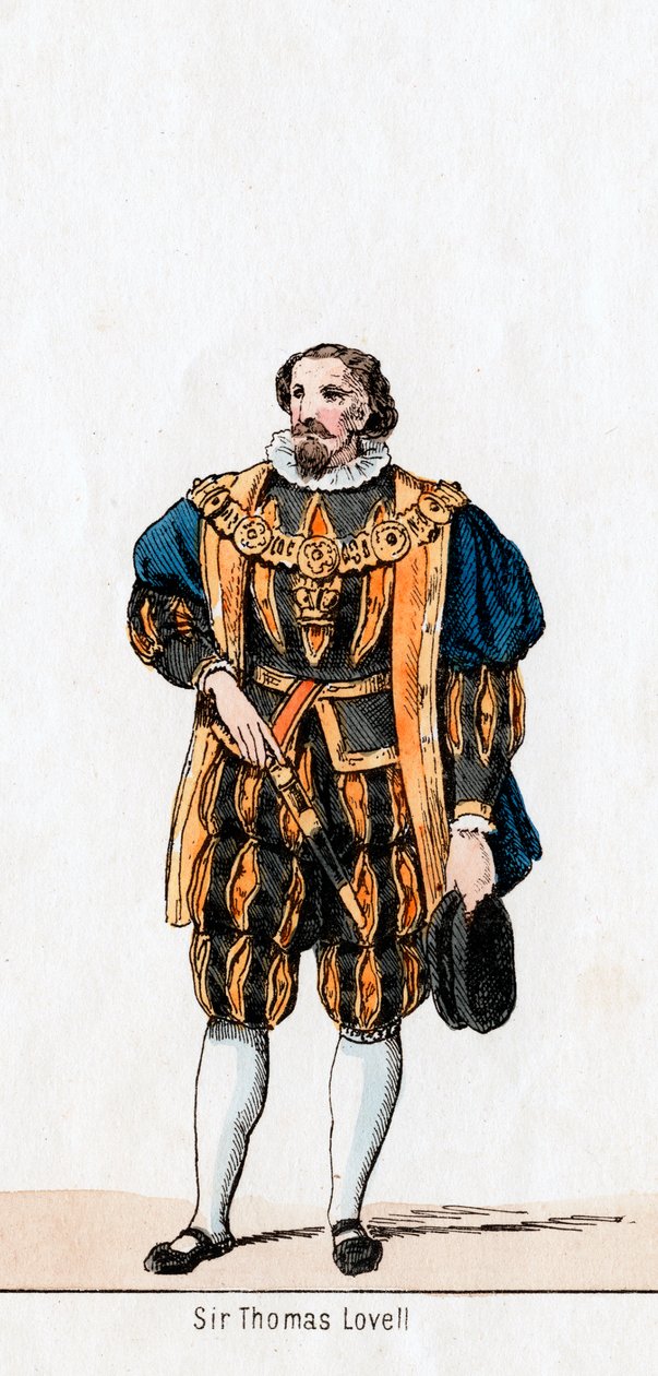 Sir Thomas Lovell, kostymedesign for Shakespeares skuespill, Henry VIII, 1800-tallet av Unbekannt