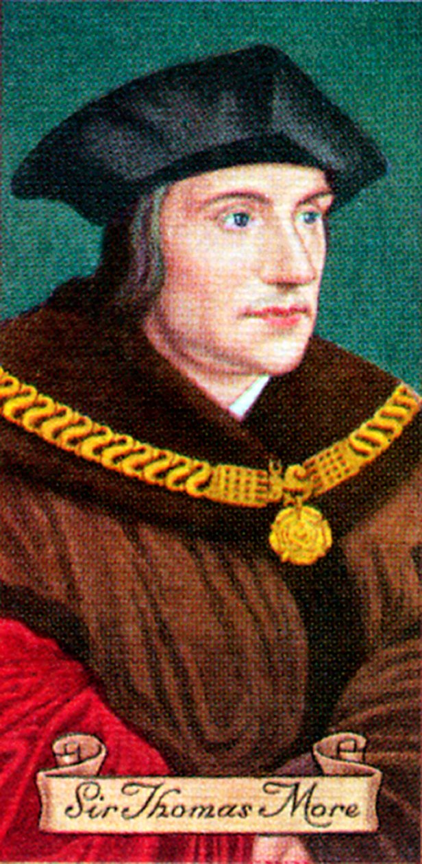 Sir Thomas More, hentet fra en serie sigarettkort, 1935 av Unbekannt