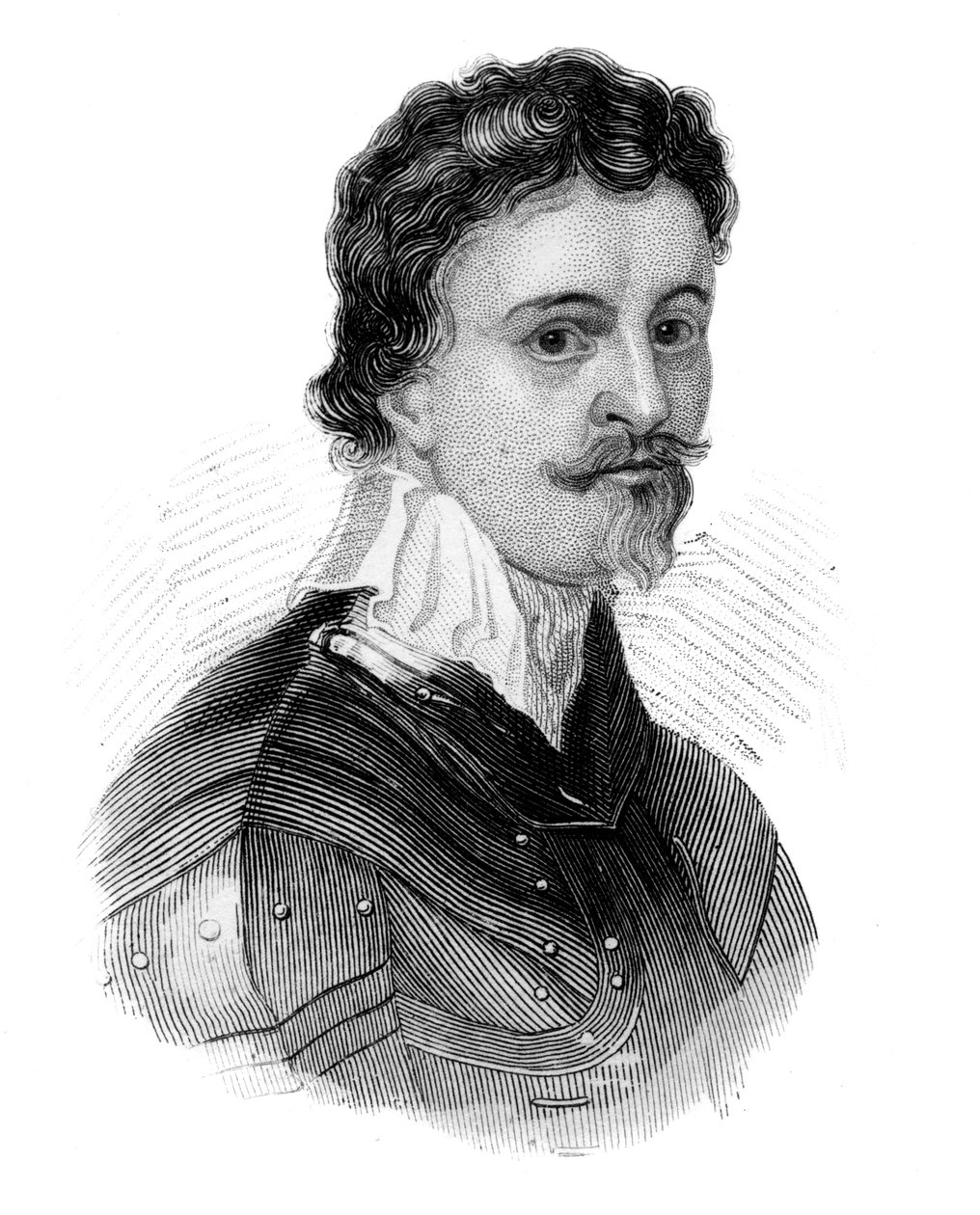 Sir Thomas Wentworth, 1. jarl av Strafford, engelsk statsmann fra 1600-tallet, c1850 av Unbekannt