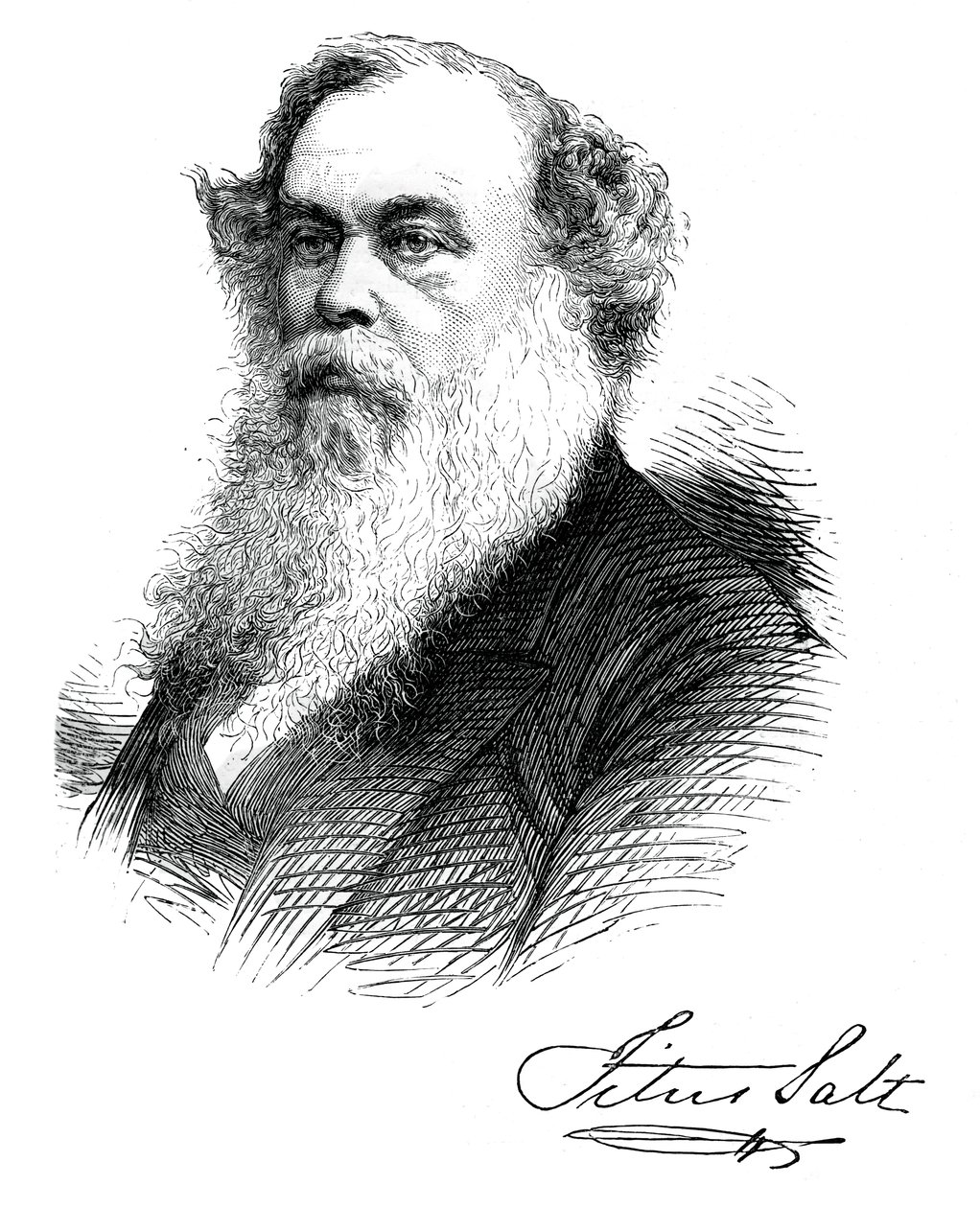 Sir Titus Salt, britisk produsent og velgjører, c1880 av Unbekannt