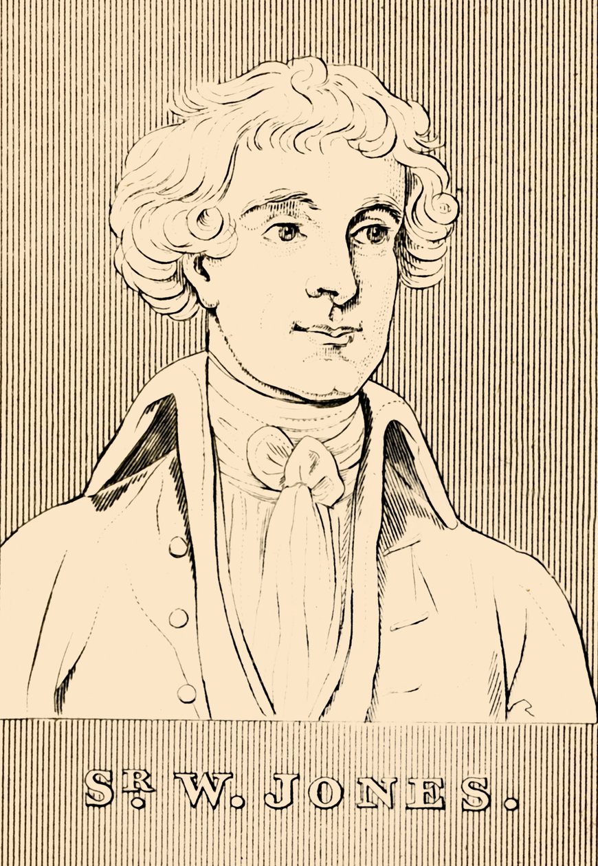 Sir W. Jones, 1746-1794, 1830. av Unbekannt
