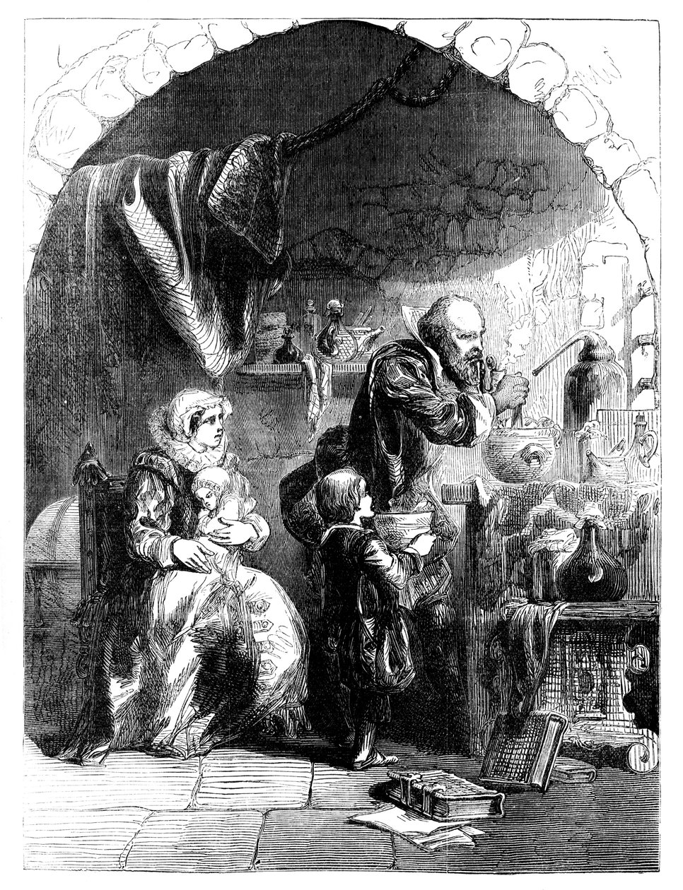 Sir Walter Raleigh 1554-1618 i fengsel, c1902 av Unbekannt