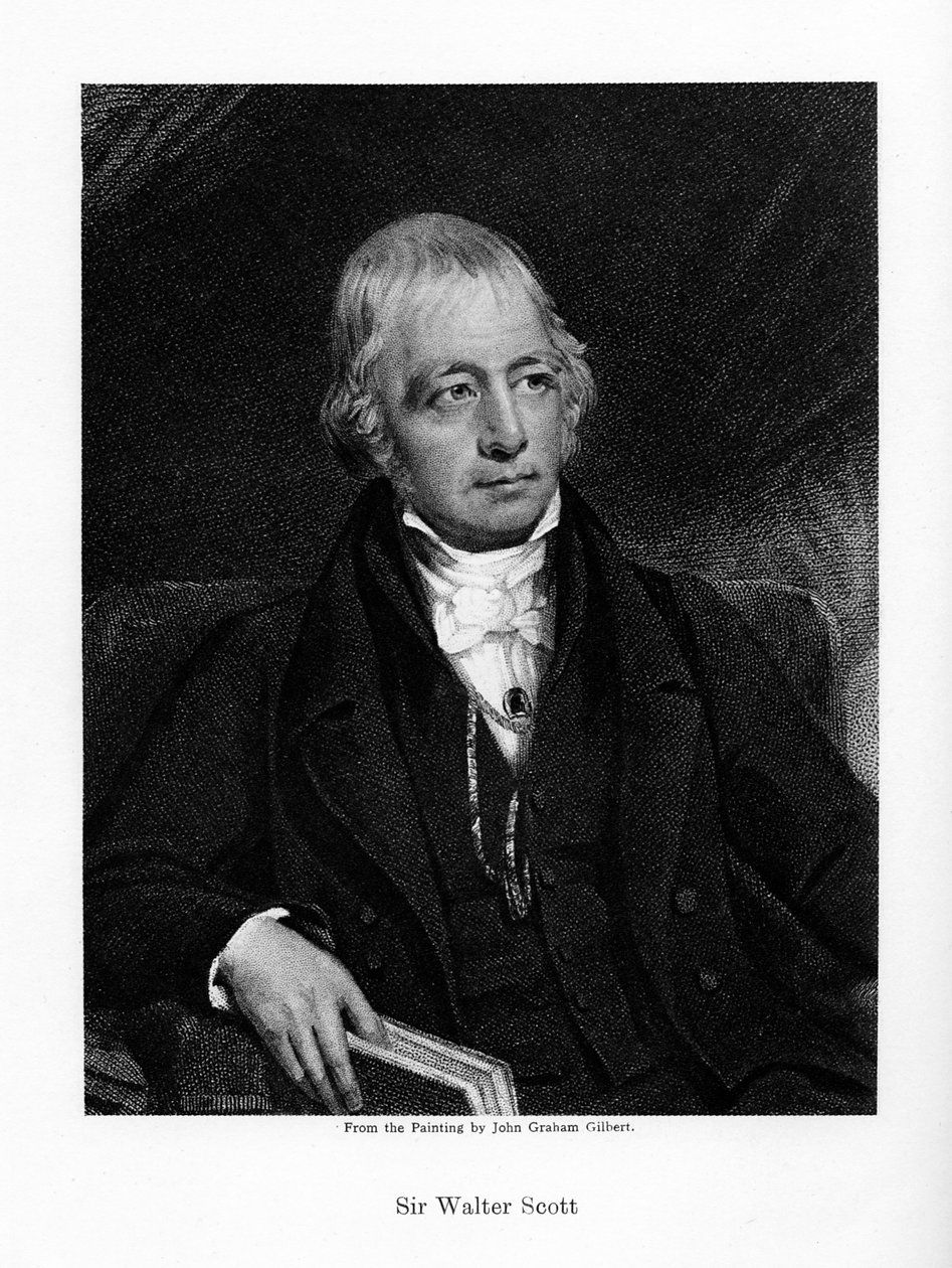 Sir Walter Scott, 1st Baronet, produktiv skotsk historisk romanforfatter og poet, 1800-tallet av Unbekannt