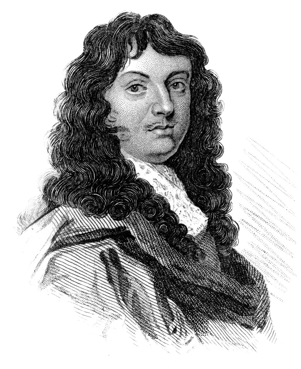 Sir William Temple , engelsk statsmann og essayist fra 1600-tallet, ca 1850 av Unbekannt