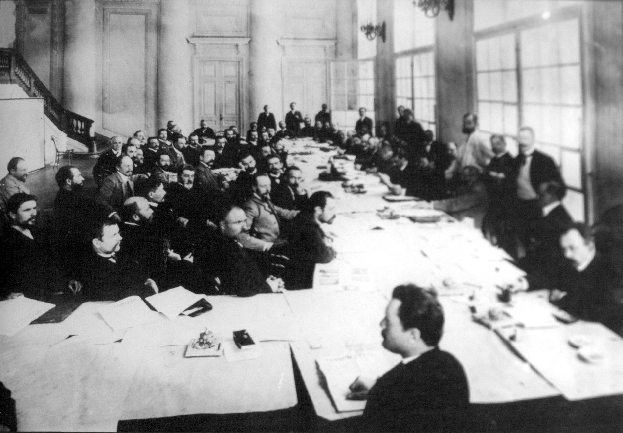 Sittende i landbrukskommisjonen til Den første Duma, St. Petersburg, Russland, 1906 av Unbekannt