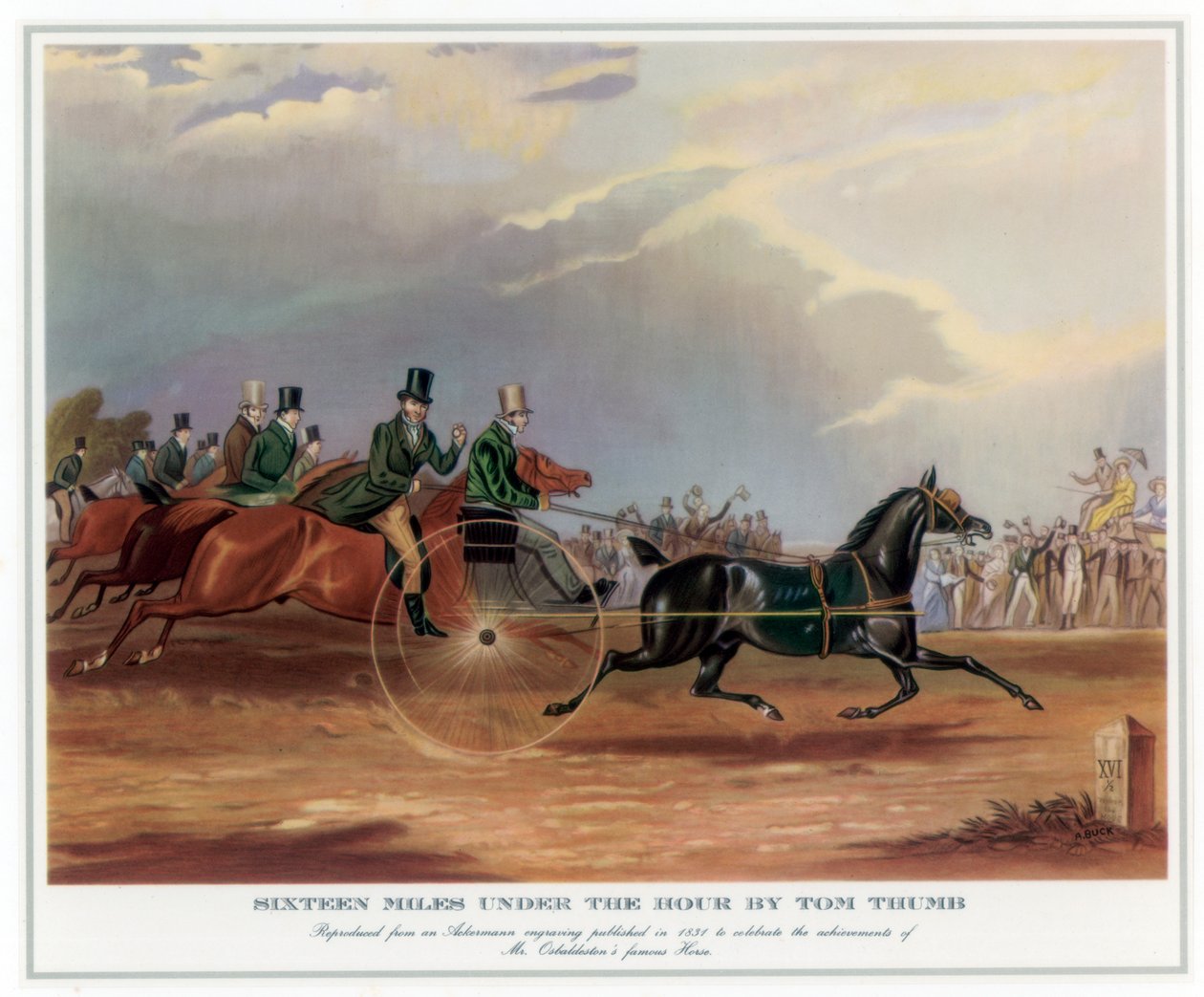Sixteen Miles Under the Hour av Tom Thumb, 1831 av Unbekannt