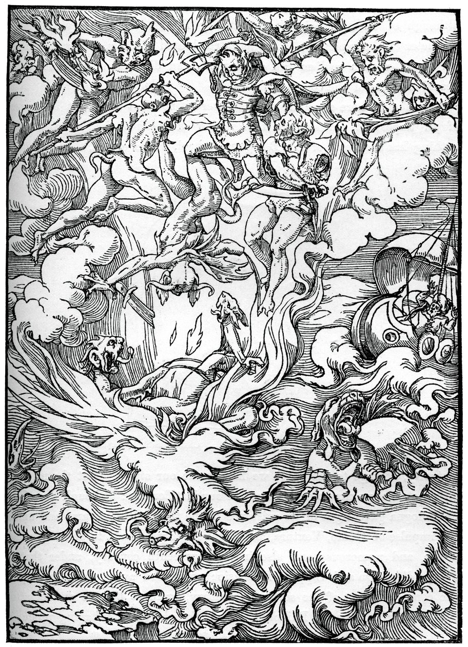 Skisse for The Last Judgment i Gerard dEuphrate, Paris, 1549, 1870 av Unbekannt