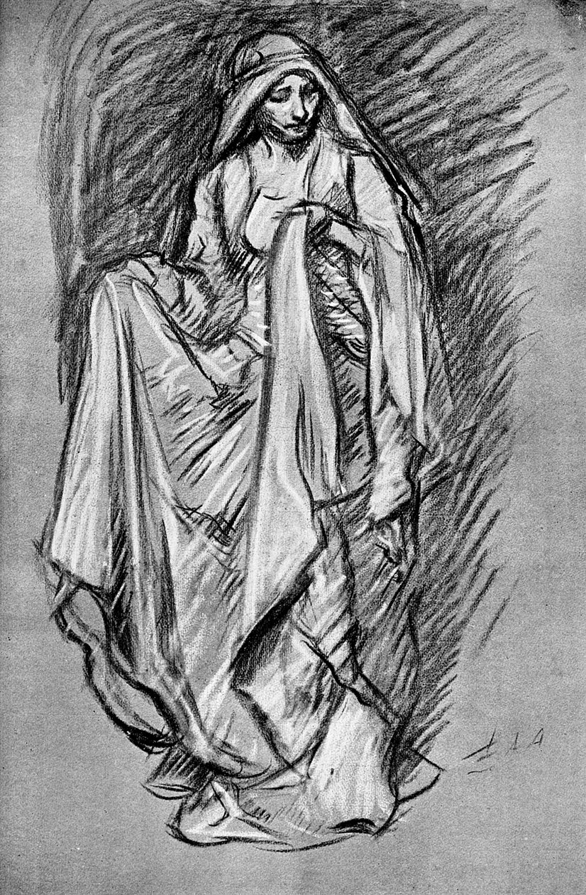 Skisse av Regan, fra King Lear, 1899 av Unbekannt