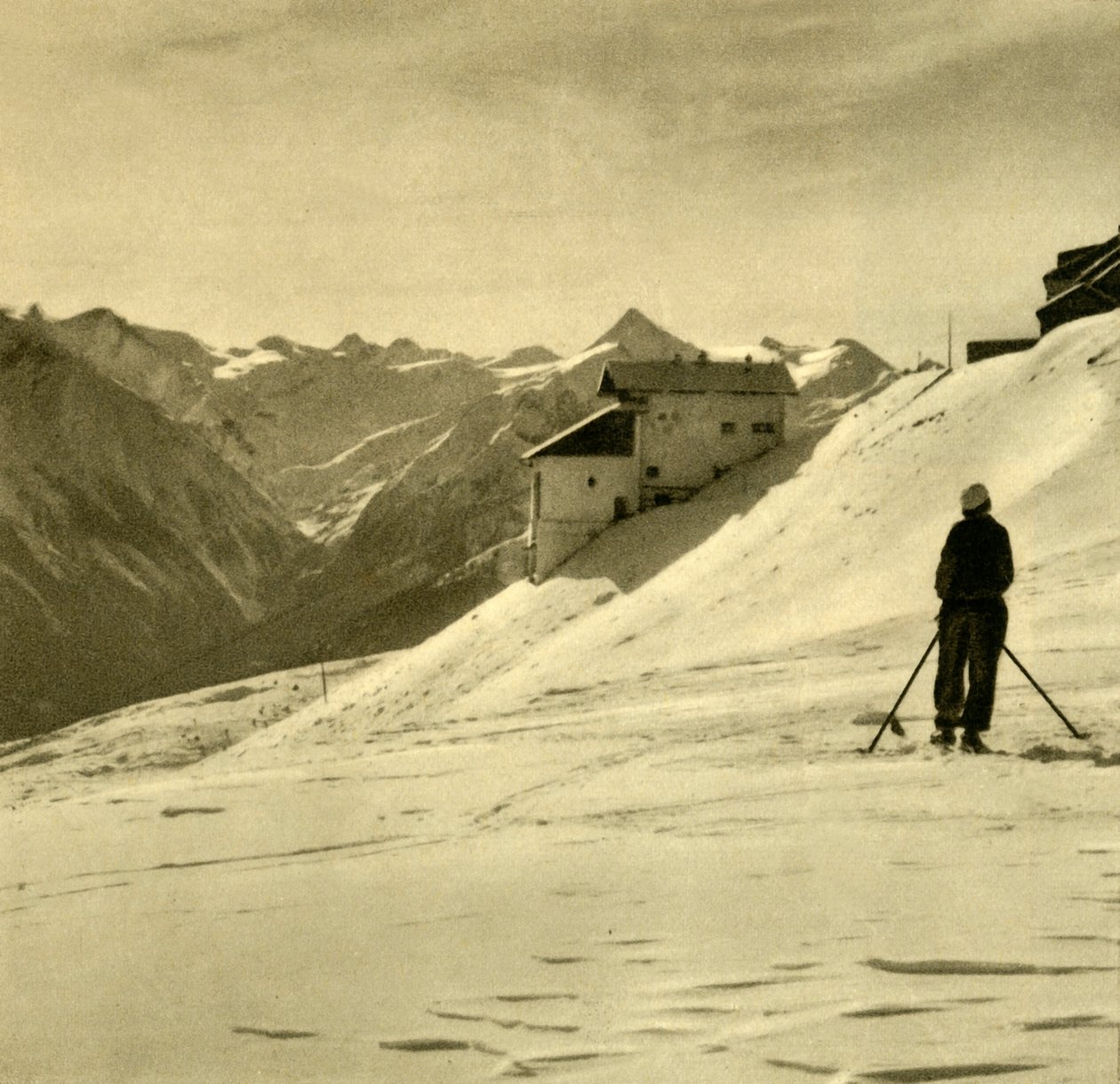 Ski på Schmittenhöhe, Østerrike, c1935. av Unbekannt