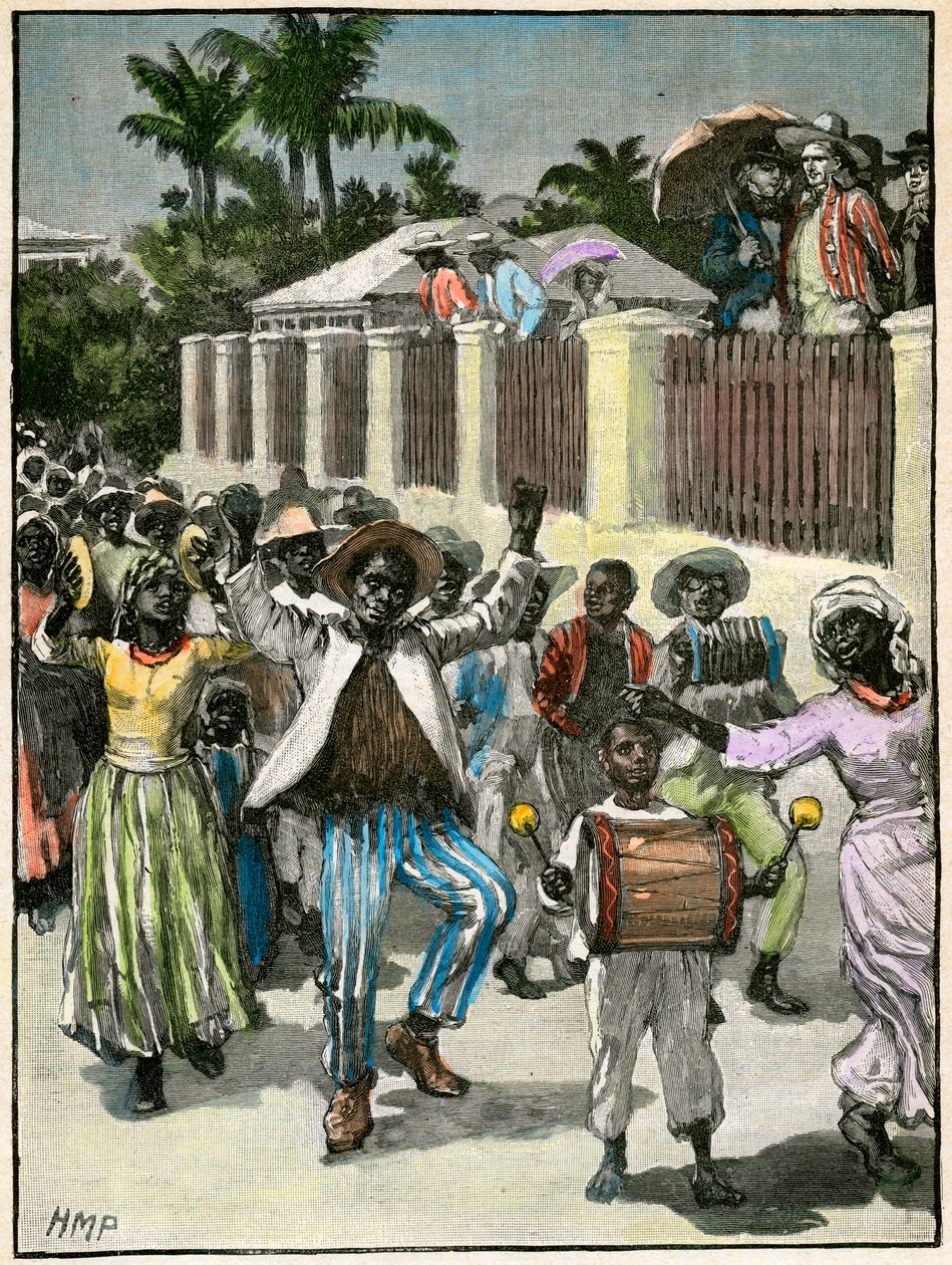Slaverifrigjøringsfestival i Barbados, ca 1880 av Unbekannt