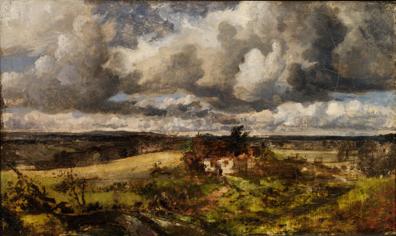 Lite landskap, 1800-tallet. av Unbekannt