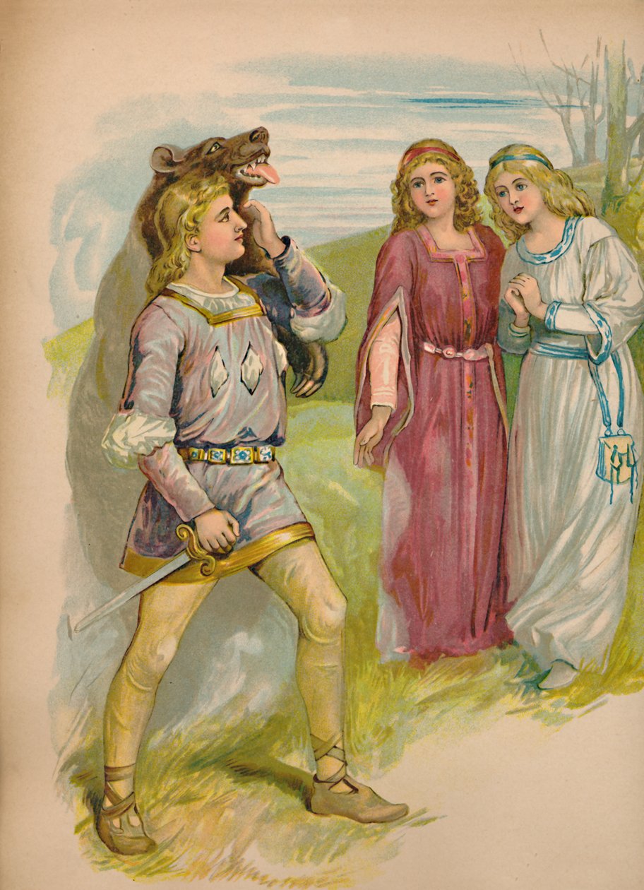 Snøhvit og roserød, 1903 av Unbekannt