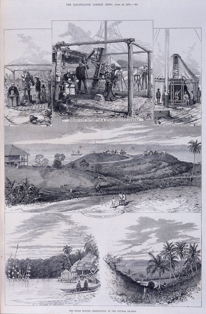 Solar Eclipse Observatory, Nicobar Islands, c1875 av Unbekannt