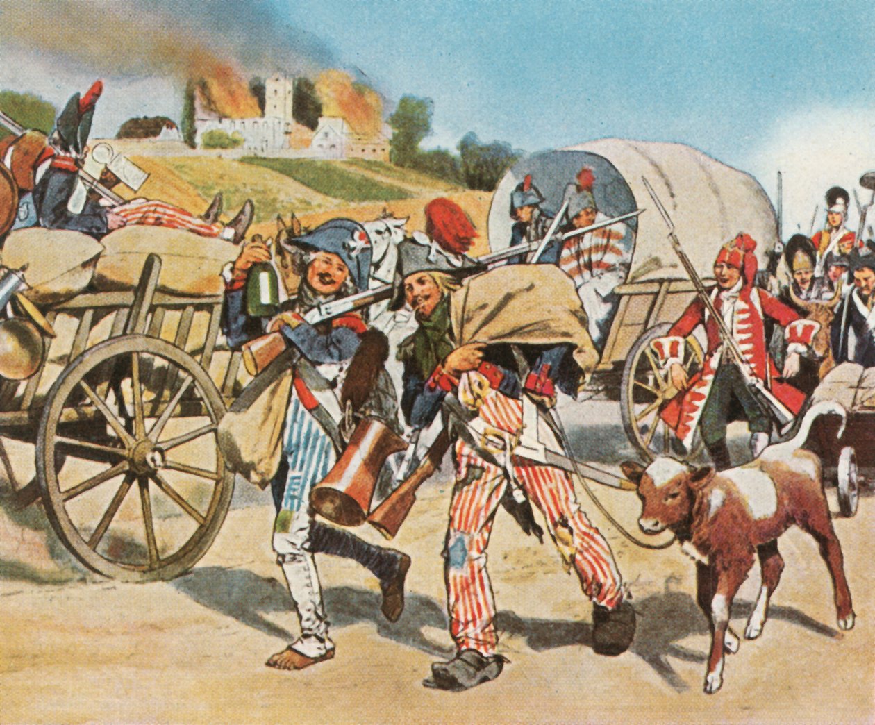 Soldater fra den franske revolusjonen i Pfalz, 1793, 1936. av Unbekannt