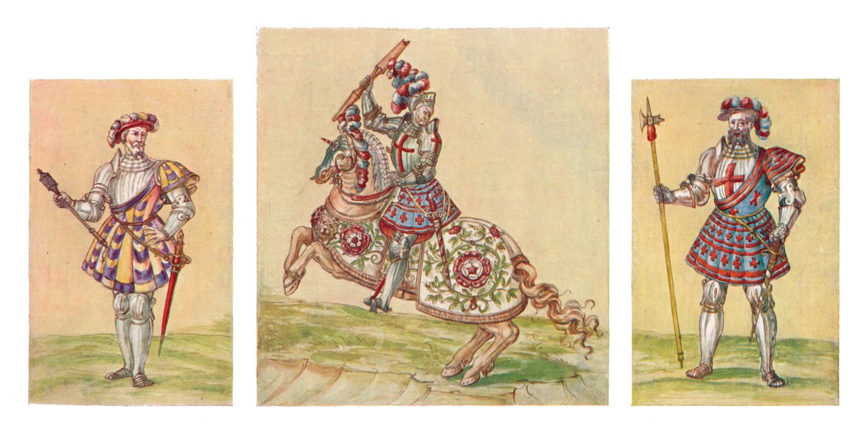 Soldater fra Tudor-perioden, c1500-tallet, 1903 av Unbekannt