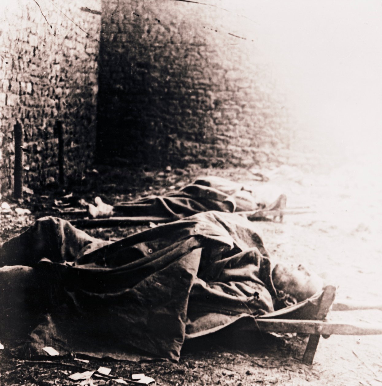 Soldater på båre, c1914-c1918 av Unbekannt