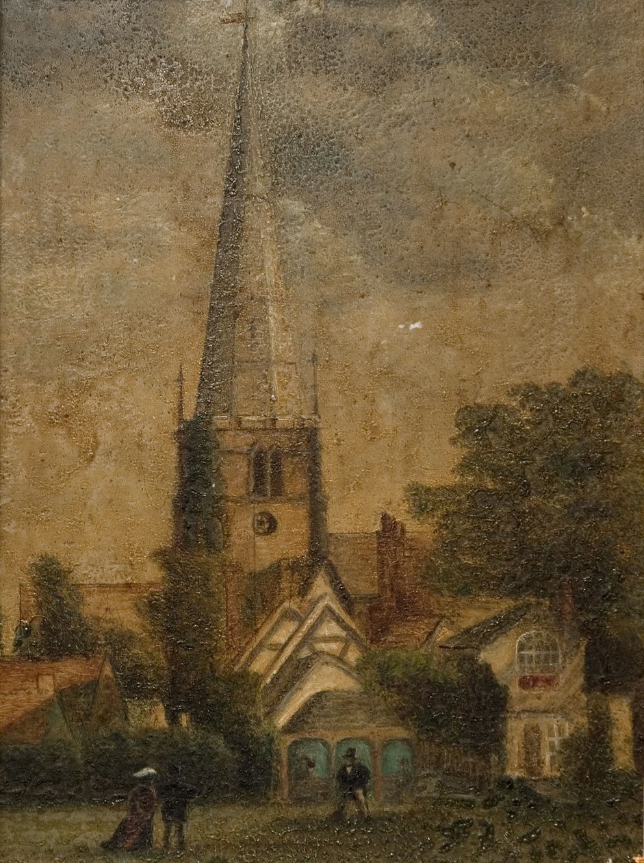 Solihull kirke, 1870. Solihull, West Midlands. av Unbekannt