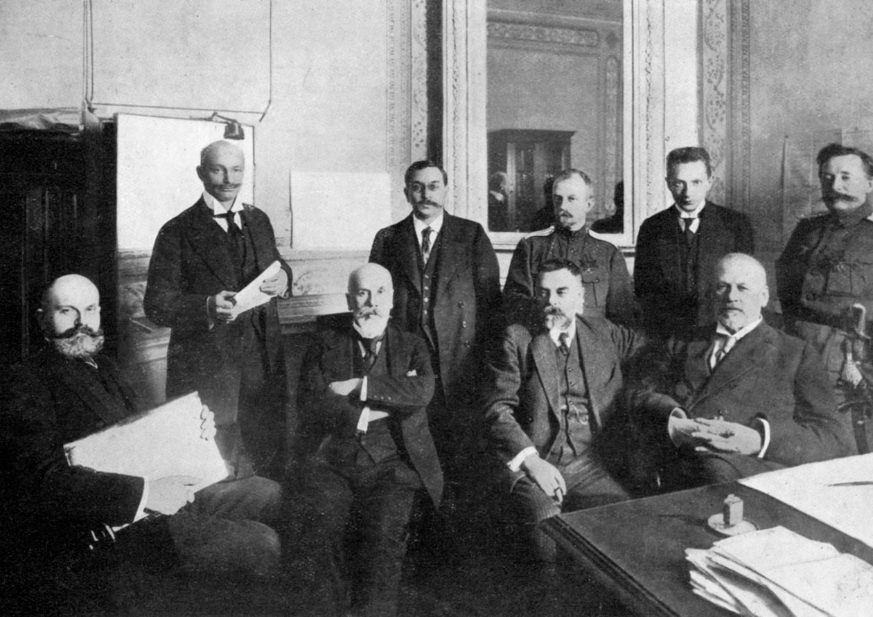 Noen av lederne for den russiske revolusjonen, 1917, c1920 av Unbekannt