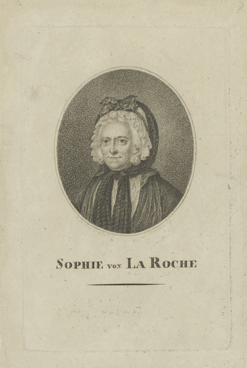 Sophie von La Roche, født Gutermann von Gutershofen 1730-1807, ca. 1800 av Unbekannt