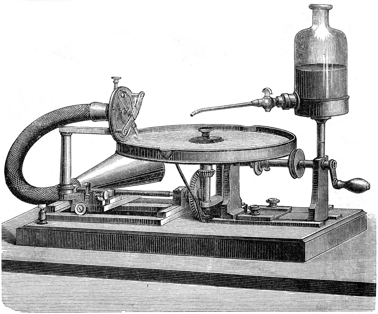Lydopptaksplate Elektrisitetsmotor Batterivæske, c1880 av Unbekannt