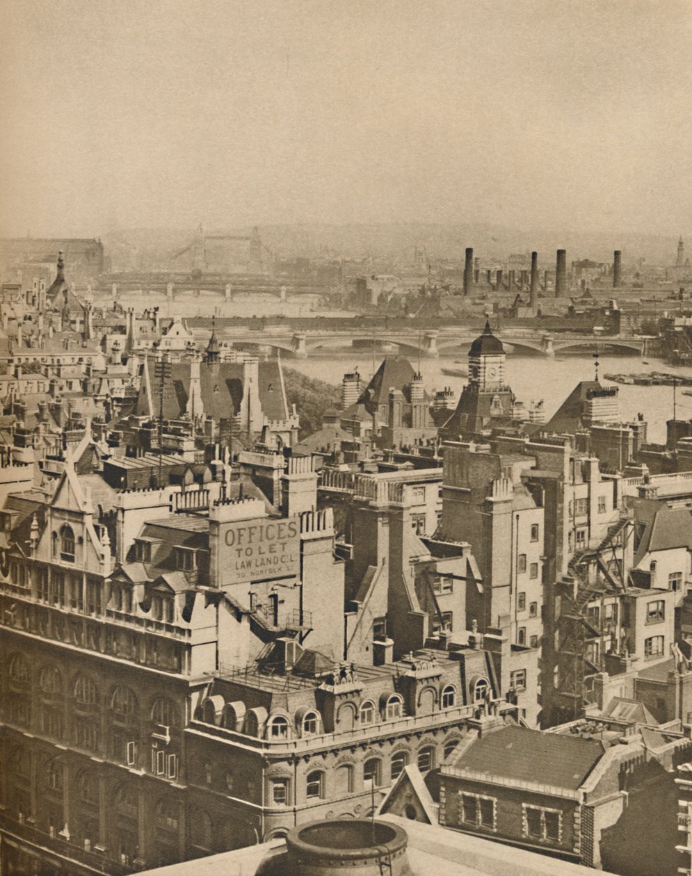 Utsikt sør-østover fra Bush House så langt som Blackheath, c1935. av Unbekannt