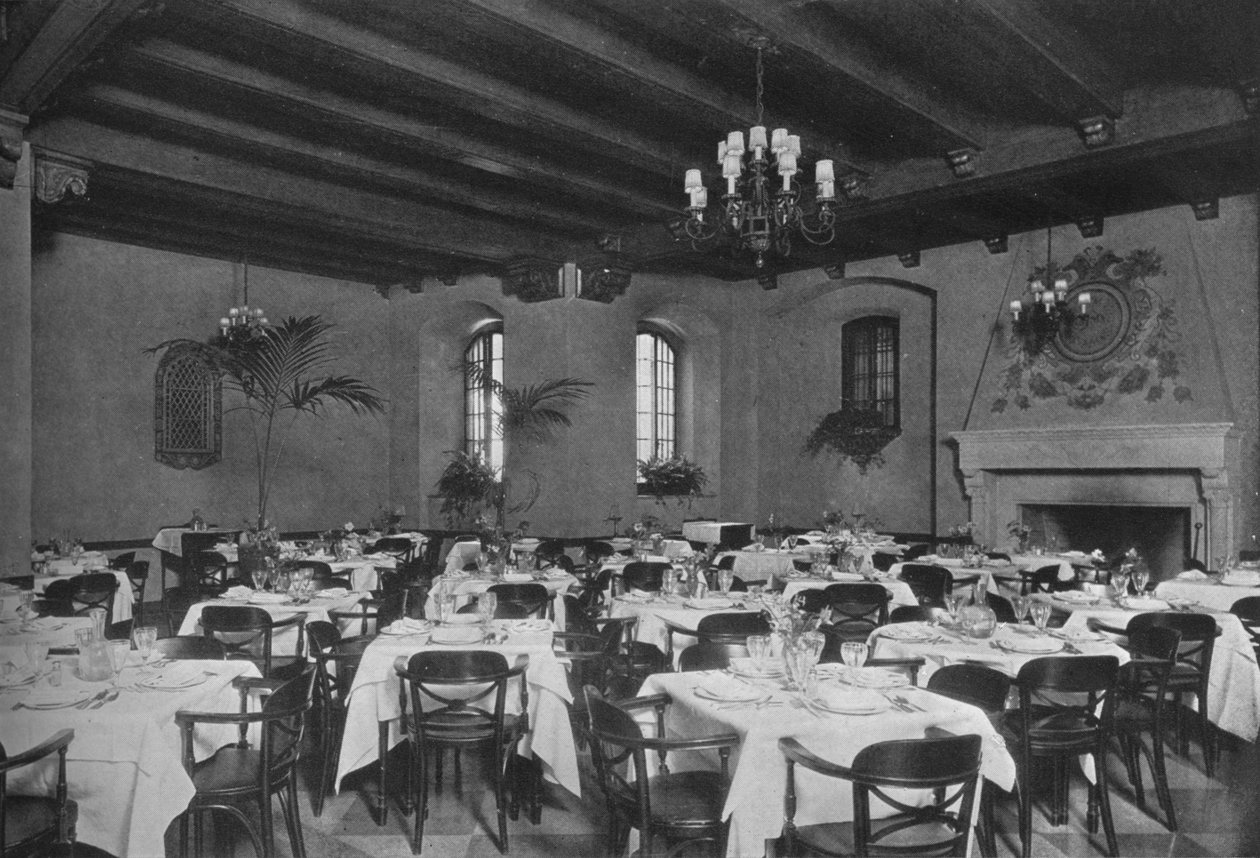 Sørøst-spisestue, Fraternity Clubs Building, New York City, 1924 av Unbekannt