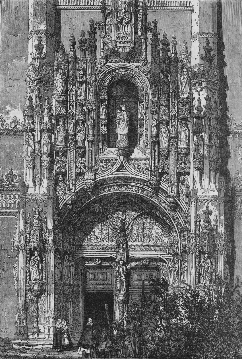 Sørfronten til klosteret Santa Maria i Belem, c1890 av Unbekannt