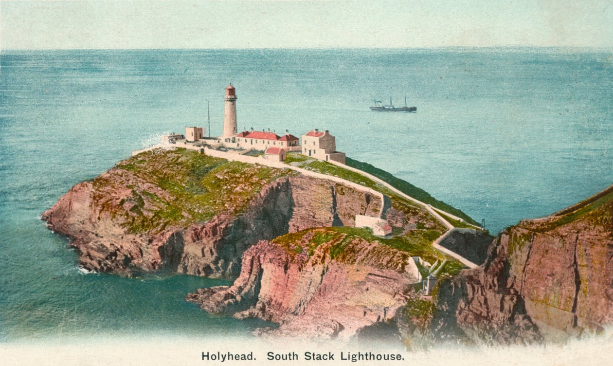 South Stack fyrtårn, Holyhead, Anglesey, c1920 av Unbekannt