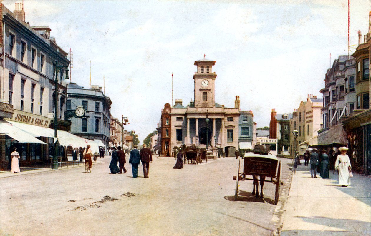 South Street, Worthing, West Sussex, ca. 1900-1920-tallet av Unbekannt