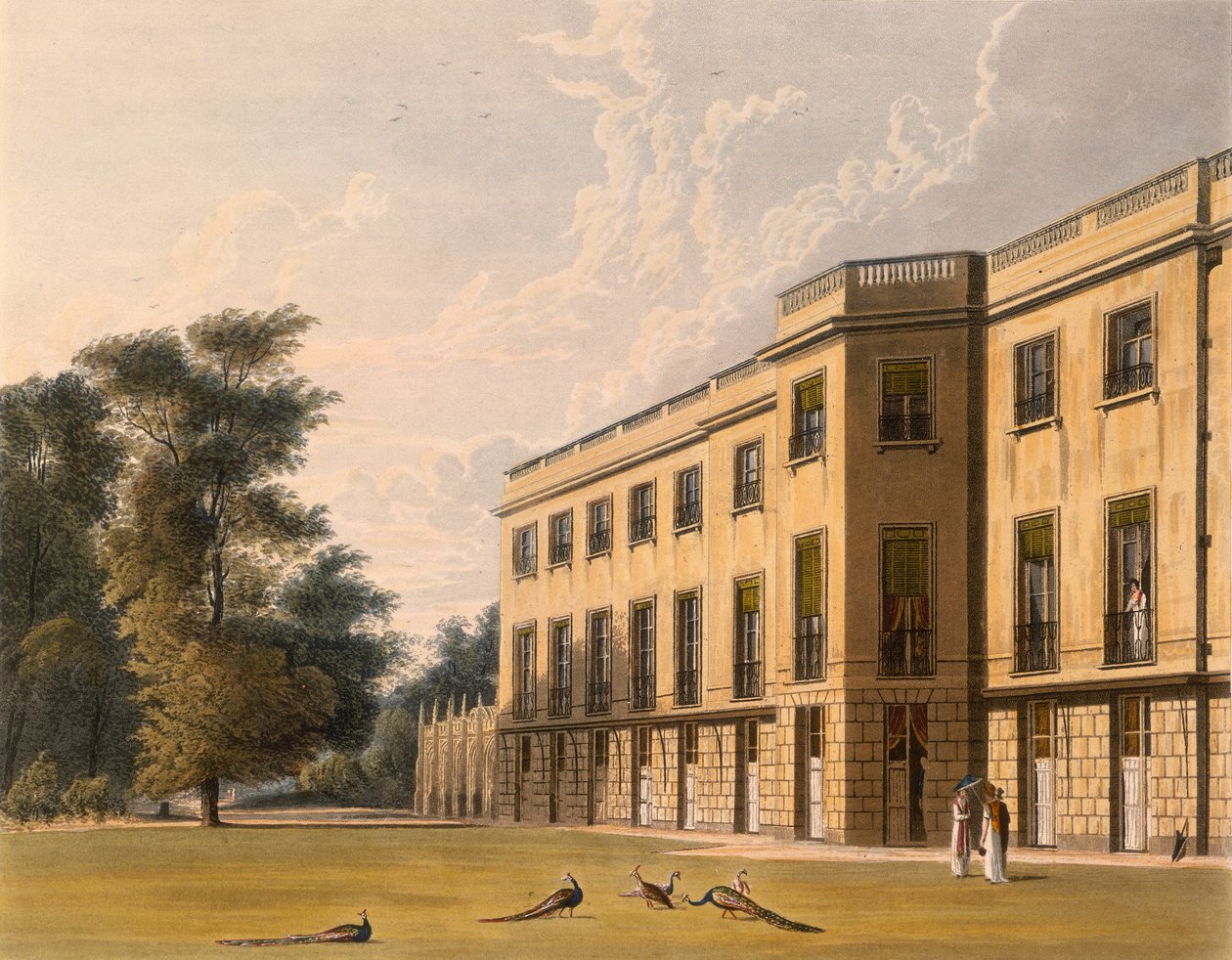Sørinngangen til Carlton House, Westminster, London av Unbekannt