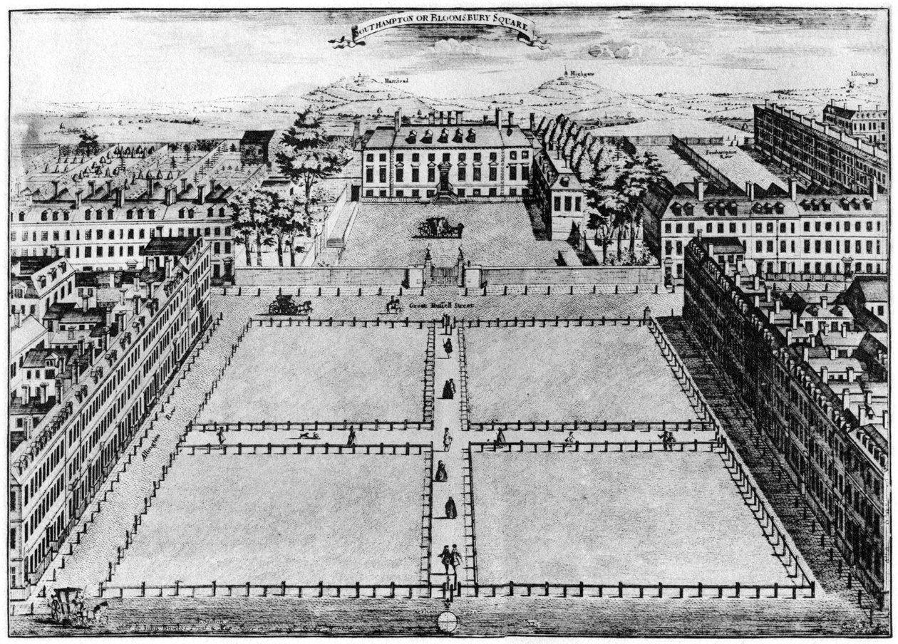 Southampton eller Bloomsbury Square, London, 1700-tallet 1907 av Unbekannt