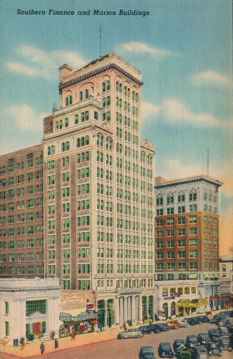 Southern Finance og Marion Buildings, Augusta, Georgia, 1943 av Unbekannt