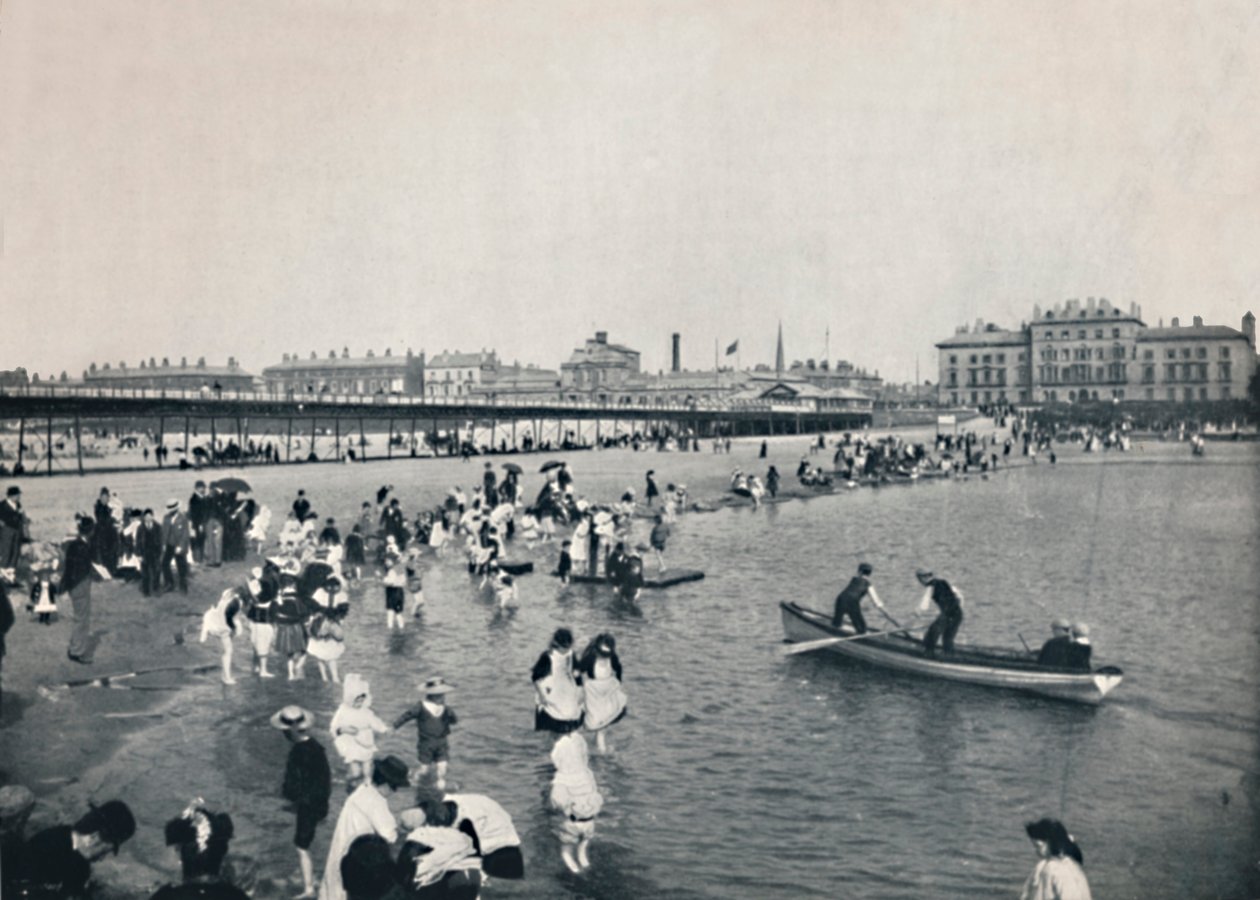 Southport - The Pier and the South Lake, 1895 av Unbekannt