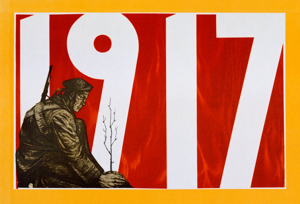 Sovjetisk propagandaplakat, 1917 av Unbekannt
