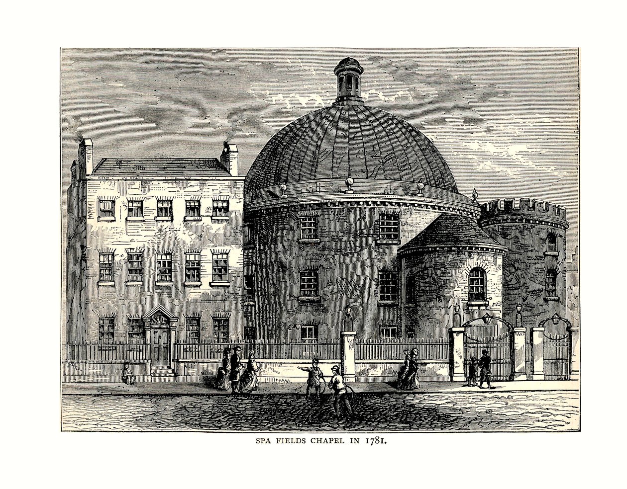 Spa Fields Chapel, 1781 av Unbekannt