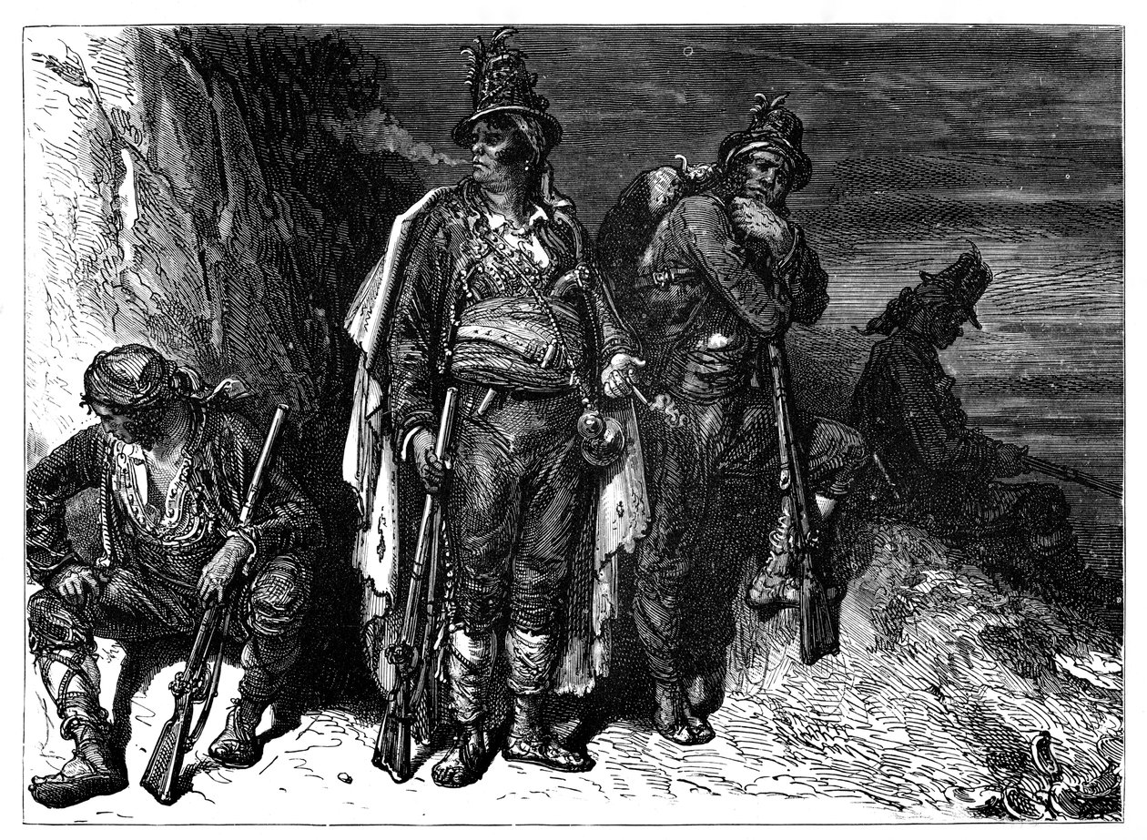 Spanske kystvakter, c1890 av Unbekannt