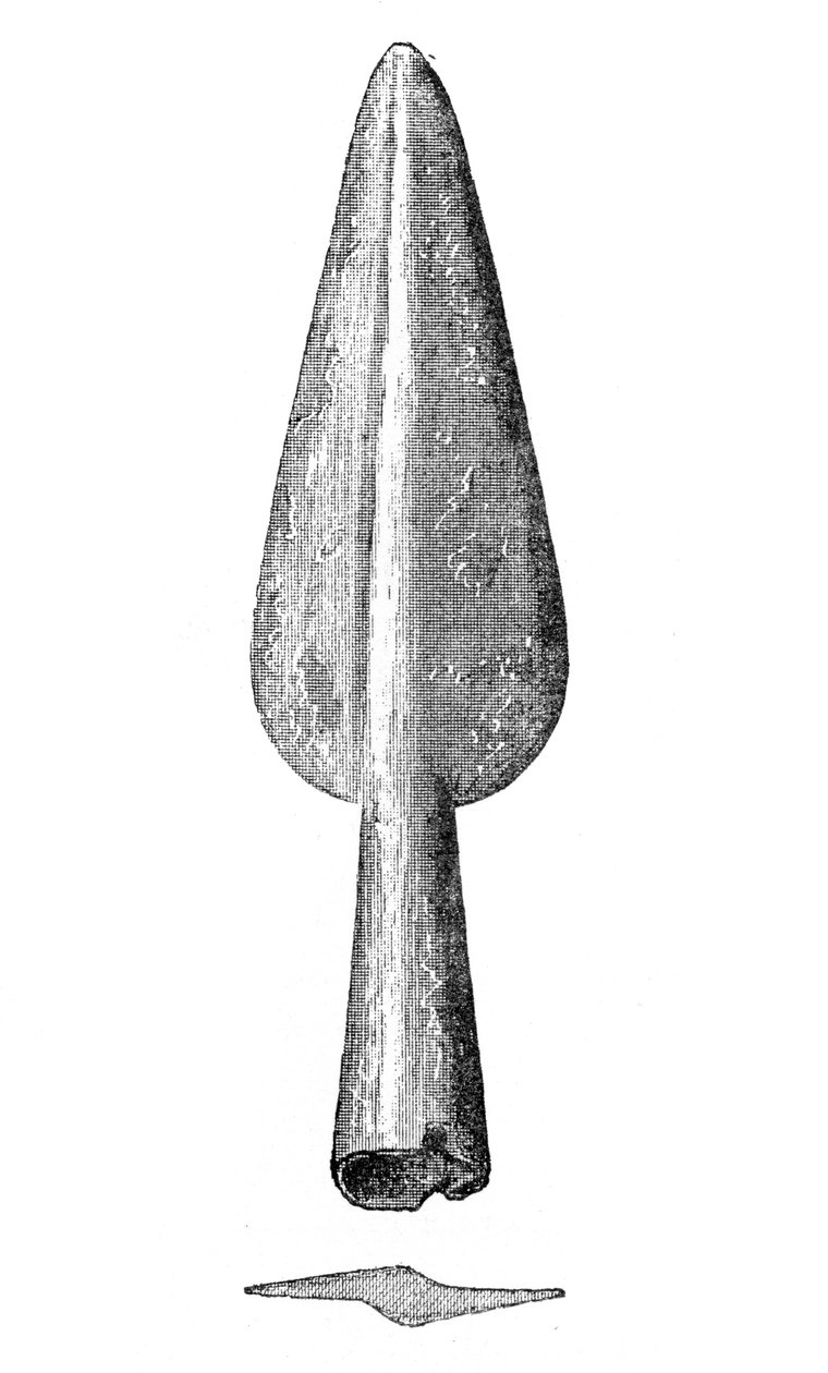 Spydspiss fra Homblières, Aisne, Frankrike, 1893 av Unbekannt