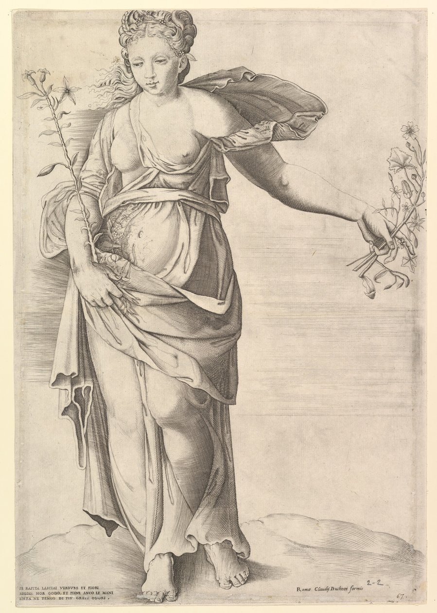 The Roman Mirror of Magnificence: Flora, midten av 1500-tallet. av Unbekannt
