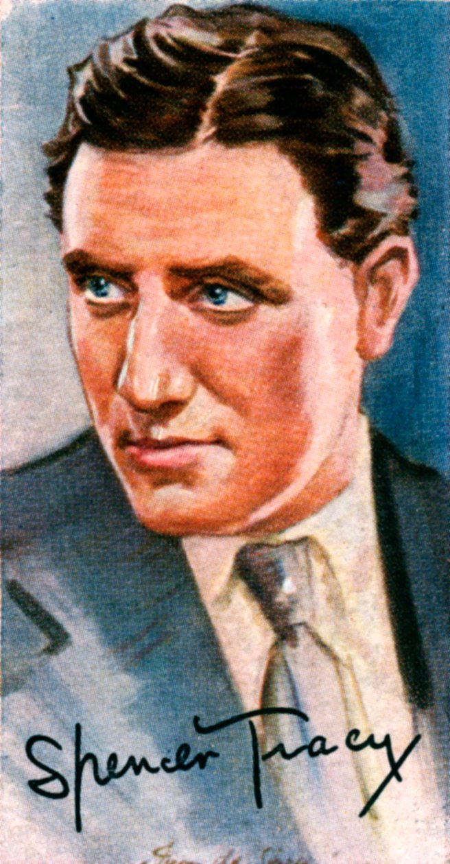 Spencer Tracy, 1900-1967, to ganger Oscar-vinnende amerikansk filmskuespiller, 1900-tallet av Unbekannt