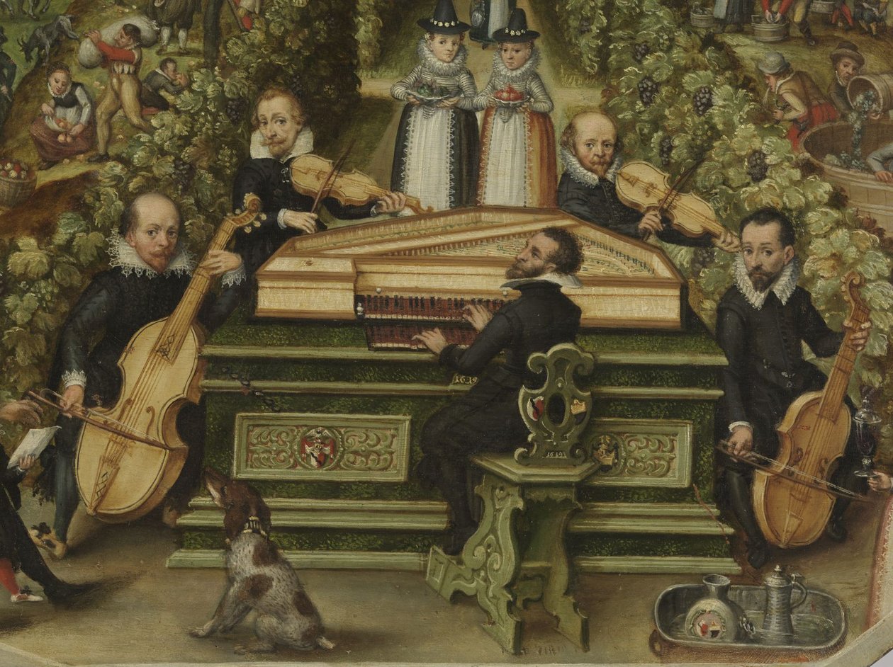 Spinetlokk av Lucas Friedrich Behaim von Schwartzbach, 1619 av Unbekannt