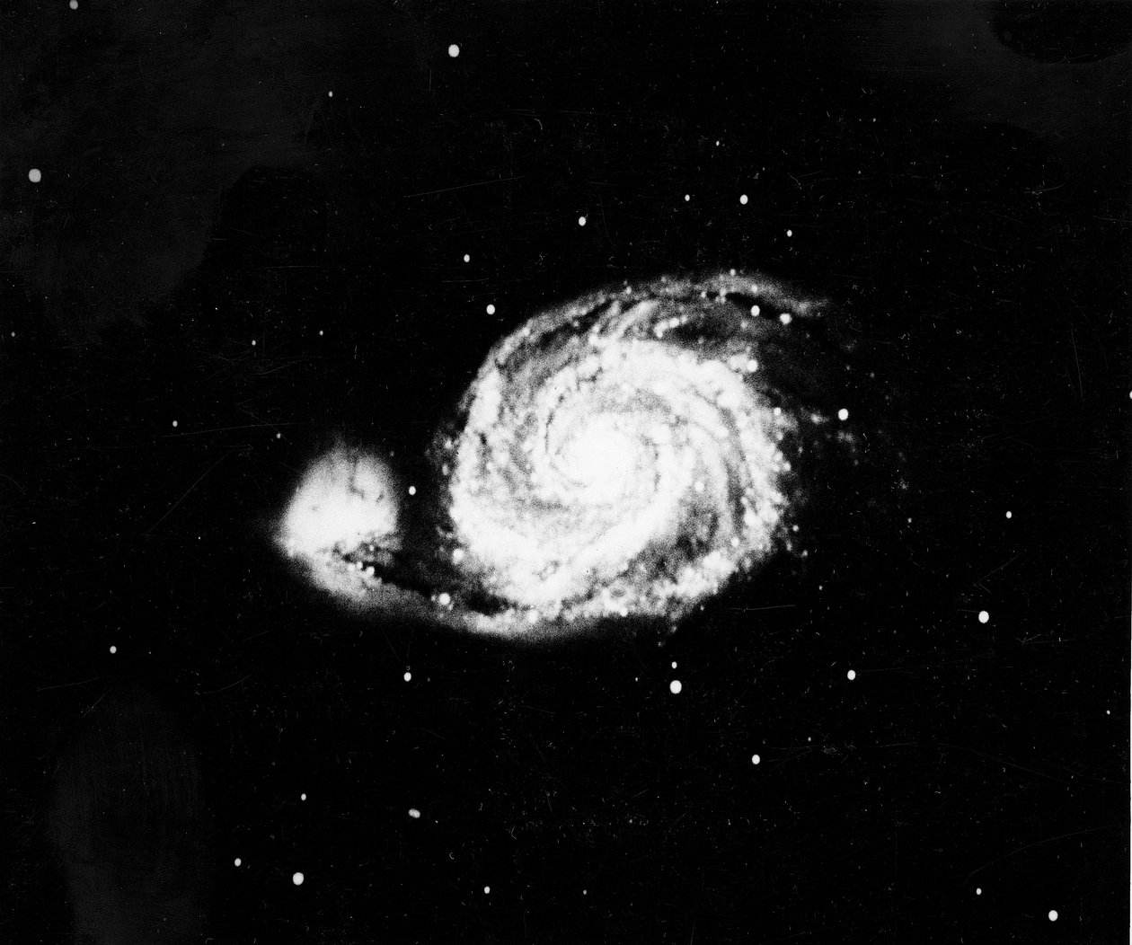Spiralgalaksen M 51 i Canes Venatici, 1910 av Unbekannt