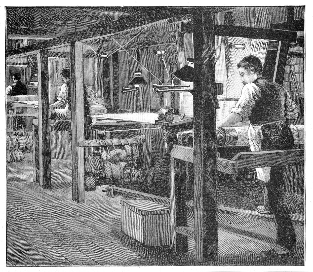 Spitalfields silkevevere, 1893 av Unbekannt