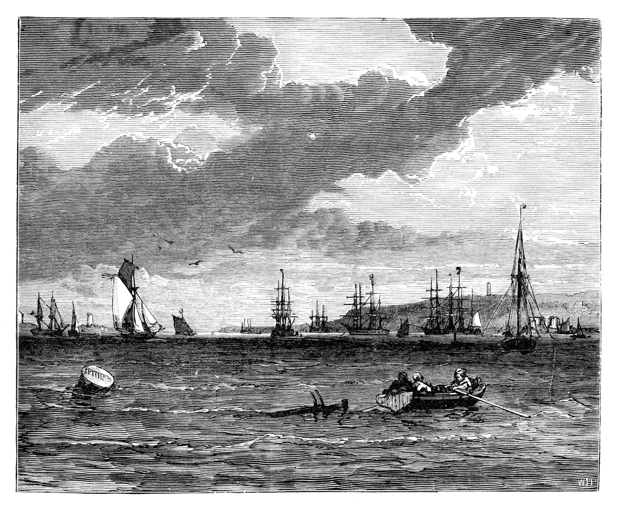 Spithead, Hampshire, c1888 av Unbekannt