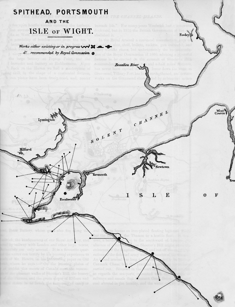 Spithead, Portsmouth og Isle of Wight, 1884 av Unbekannt