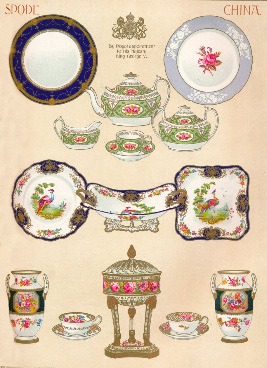 Spode Kina: WTCopeland & Sons, Stoke-on-Trent, 1700-tallet, 1913 av Unbekannt