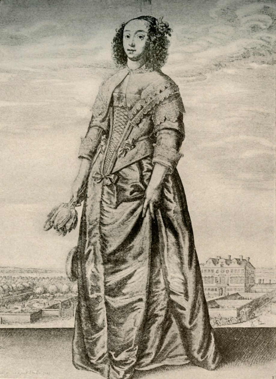 Vår - Fasjonabel innendørskjole av en engelsk dame, regjering av Charles I, c1620-1640, 1937 av Unbekannt