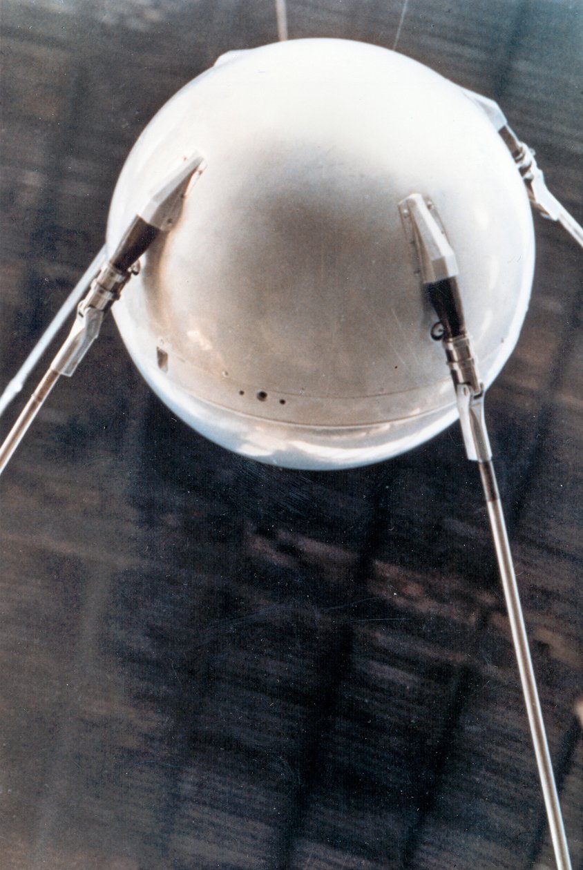 Sputnik 1, russisk satellitt, 1957 av Unbekannt