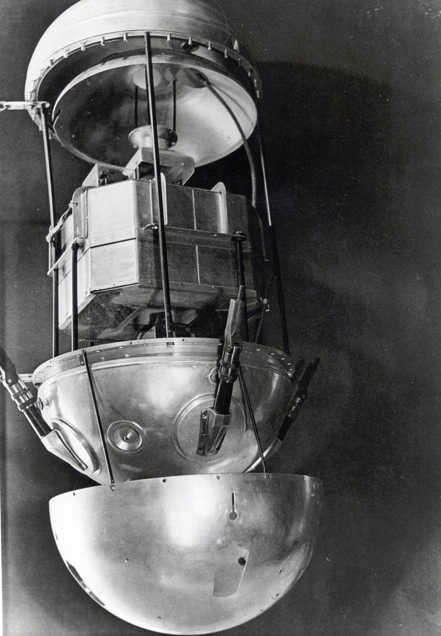 Sputnik 1, russisk satellitt, 1957 av Unbekannt