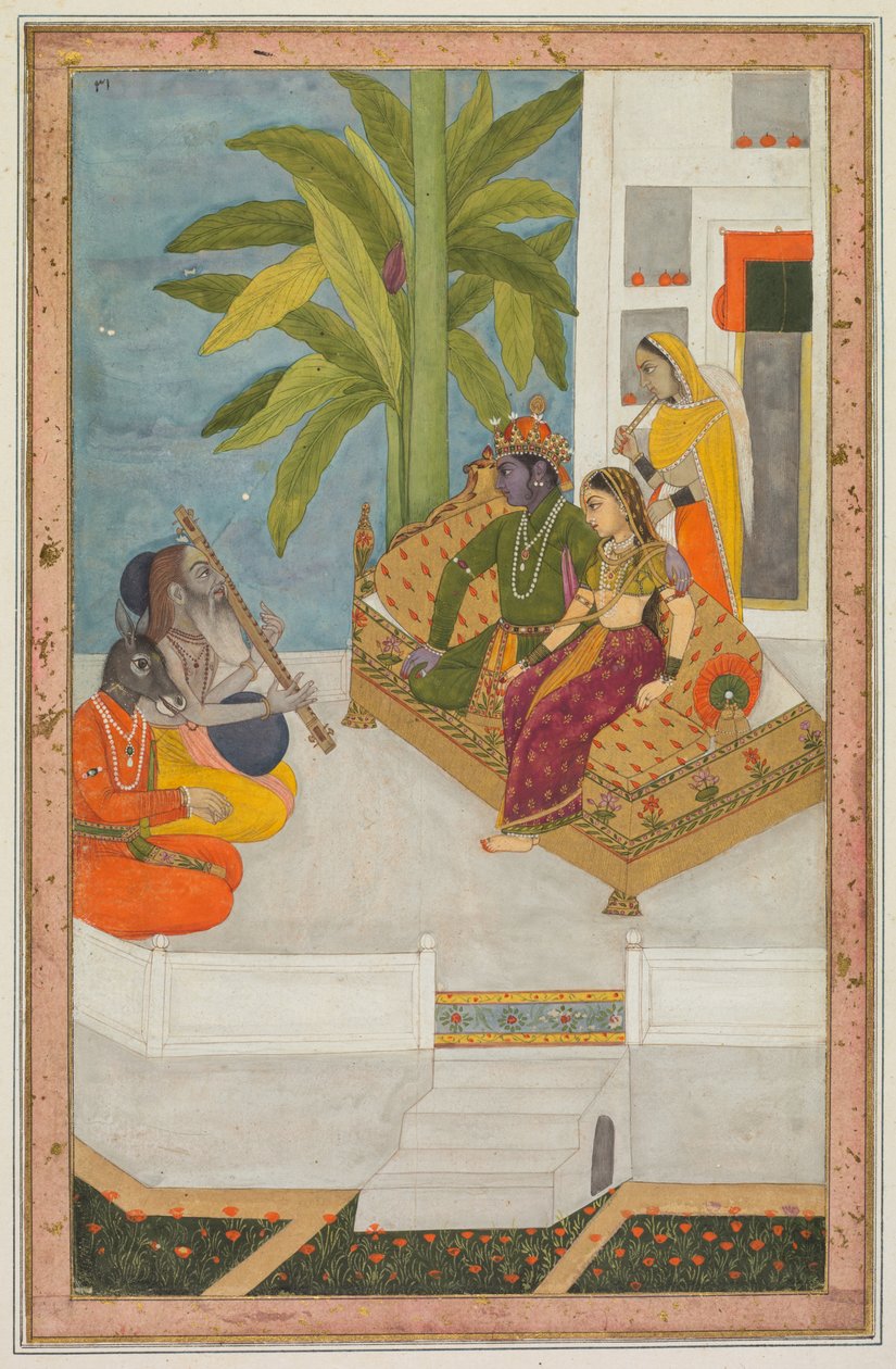 Sri Raga: En illustrasjon fra en Ragamala-serie, ca. 1740. av Unbekannt