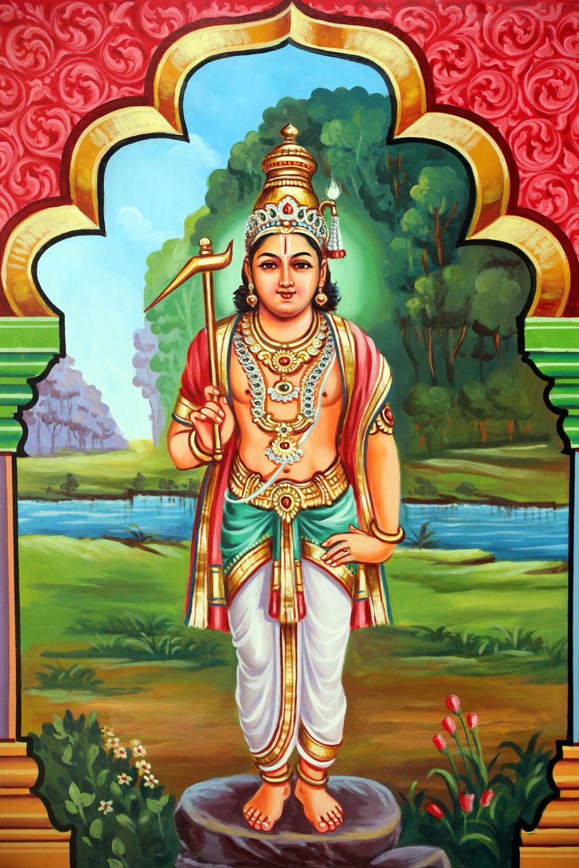 Sri Vadapathira Kaliamman hinduistisk tempel. Avatar av Vishnu. Lord Balamara 8. inkarnasjon. Singapore av Unbekannt